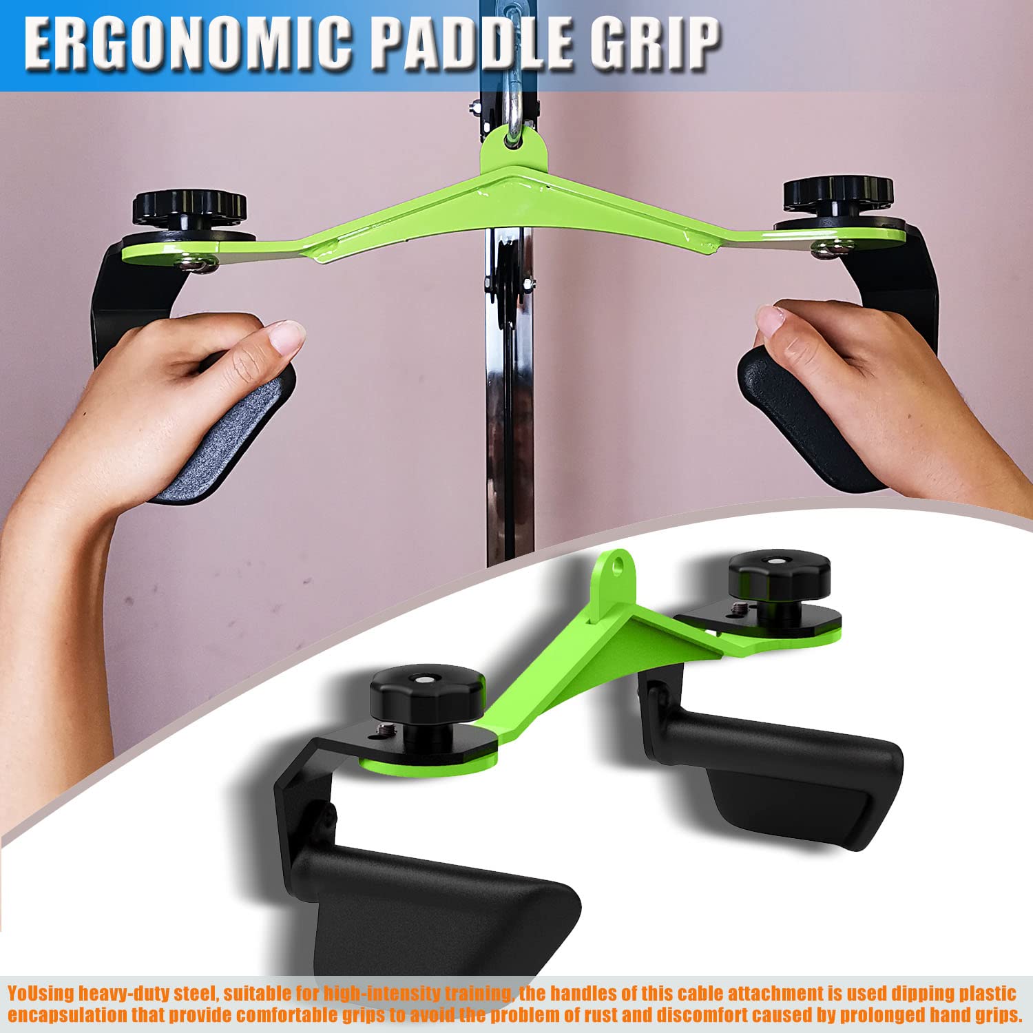 Home Gym Nala - Adjustable Lat Pulldown Bar - Multi-Grip