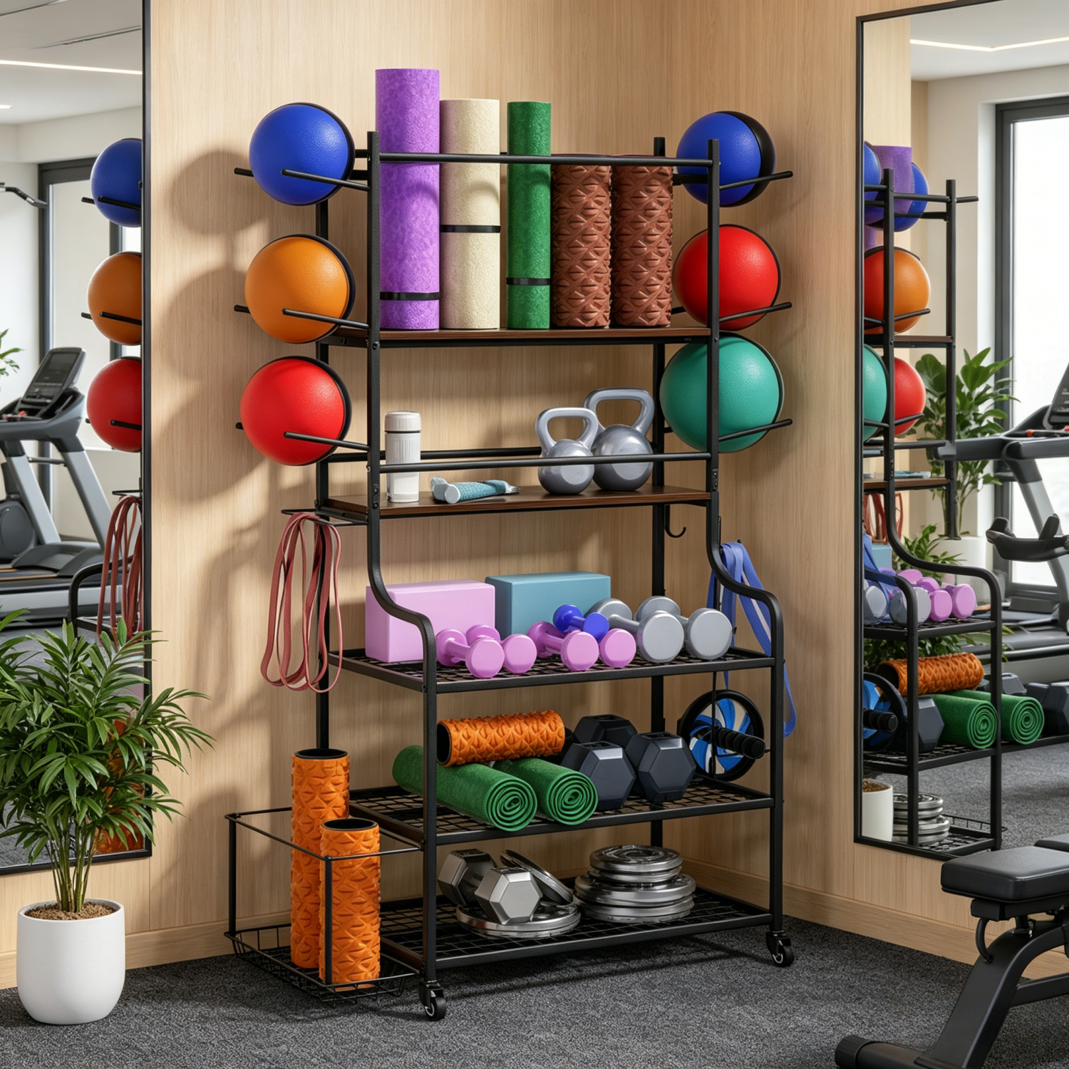 Home Gym Yoga Mat - Yoga Mat Storage Rack Home Gym