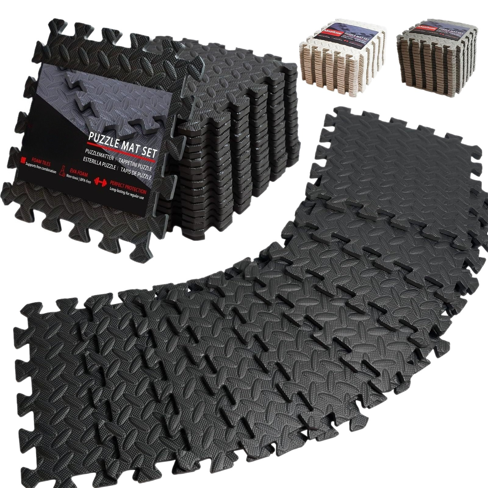 Home Gym Yoga Mat - 30x30x2.5CM Thickened Yoga Puzzle Mat(6/8/12Pcs) Fitness