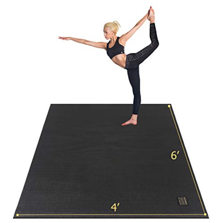 Home Gym Yoga Mat - Large Yoga Mat 6'x4'/6'x6'/7'x5' 7mm/9mm,Extra Thick