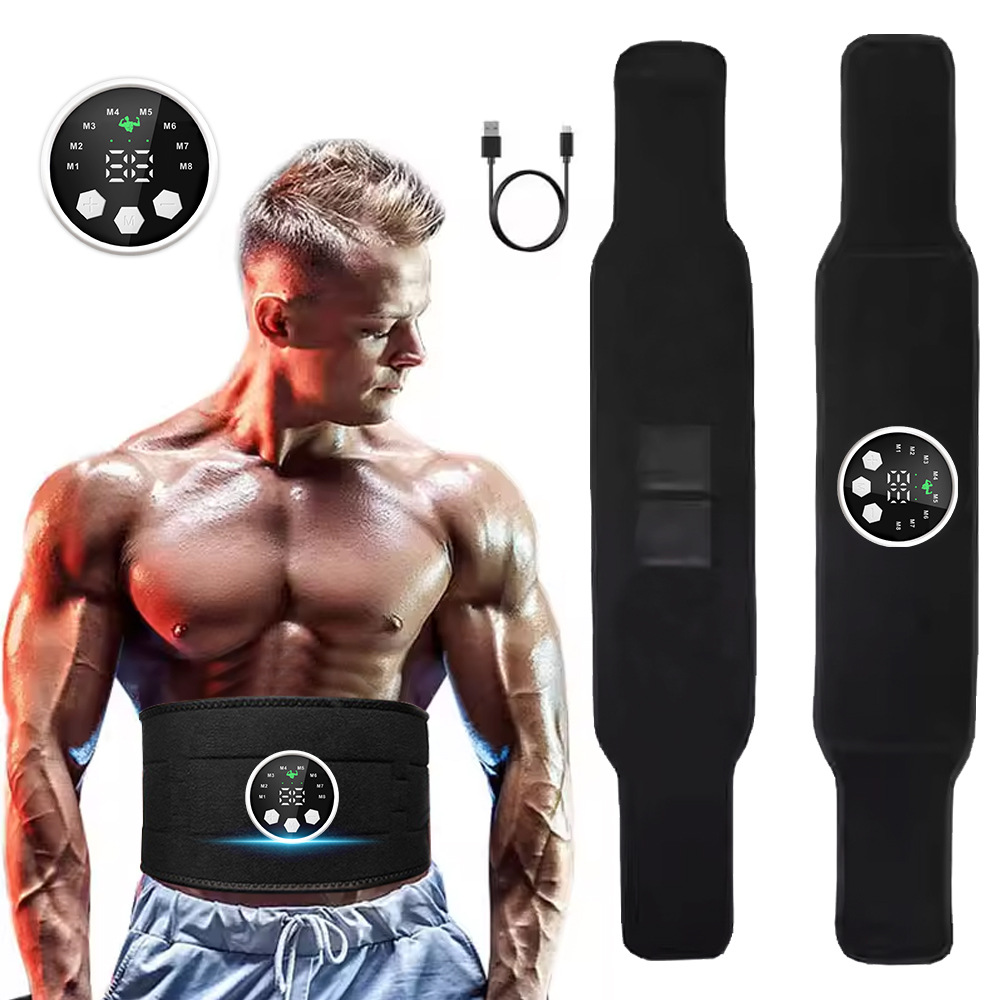 Home Gym Outdoor - Smart EMS Ab Belt for Waist