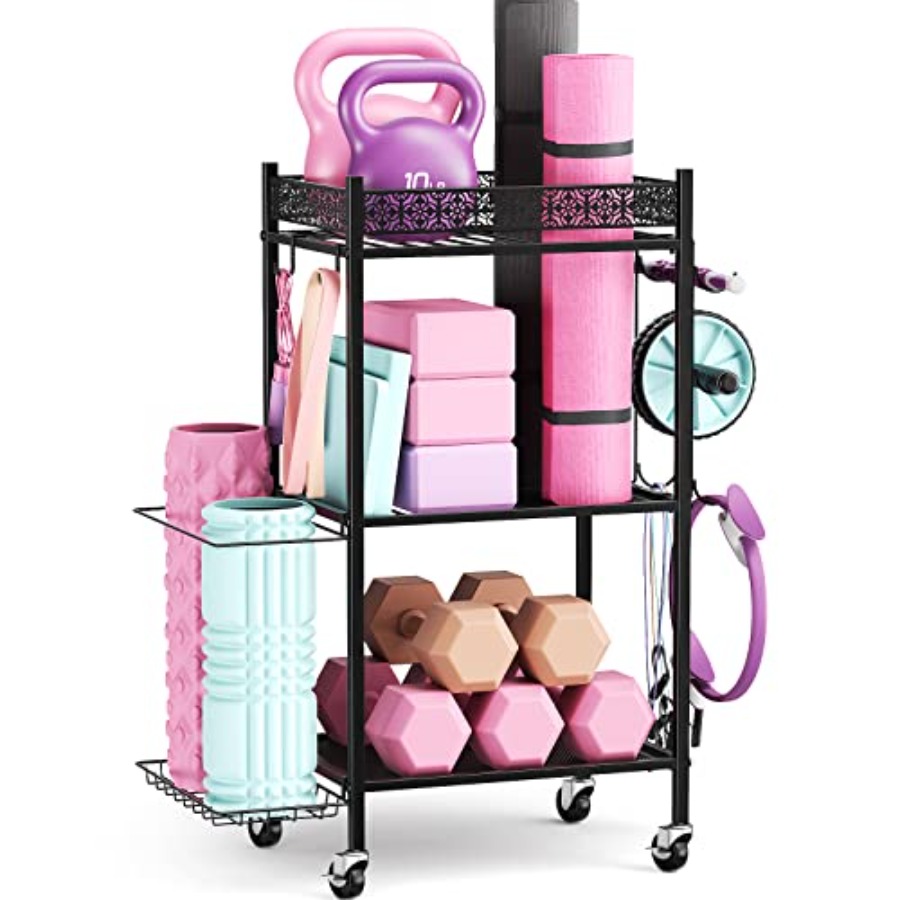 Home Gym Yoga Mat - Home Gym Storage Rack for Yoga