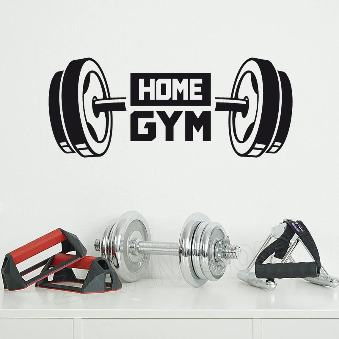 Home Gym Setup - Fitness Home Gym Decor Wall Sticker
