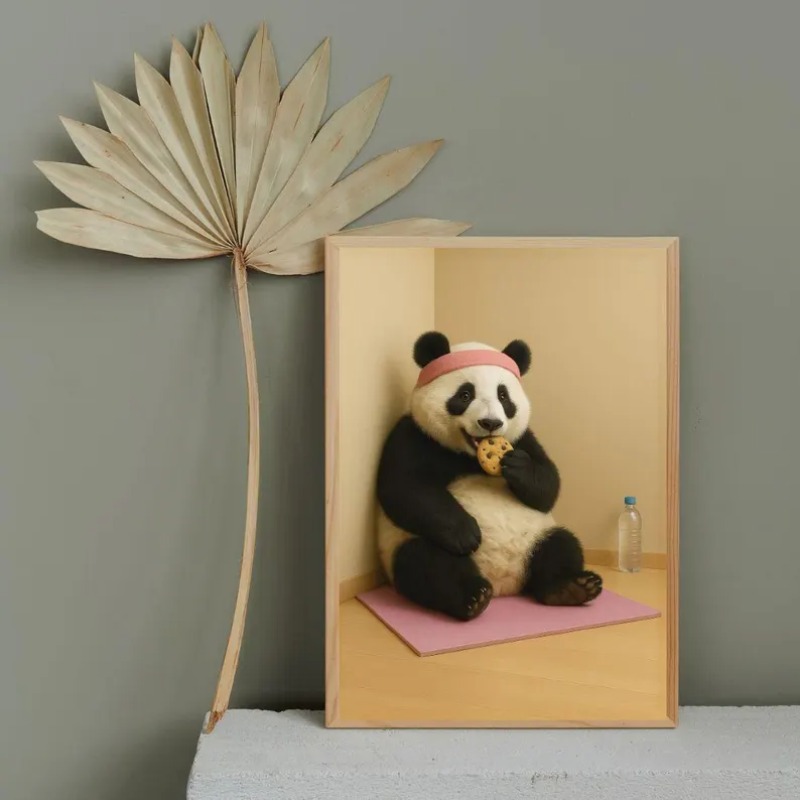 Modern Funny Animals Sports Po - Home Gym Yoga Room incelemesi ve fiyatı