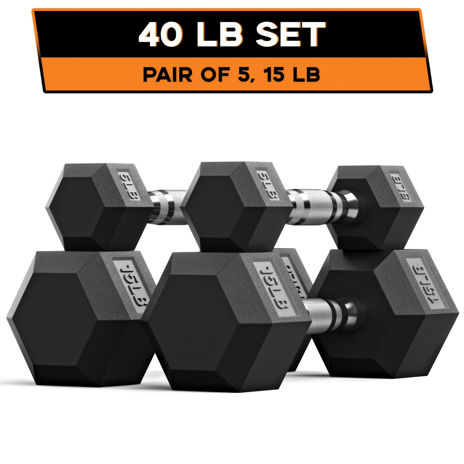 40-355LB HEX Dumbbell Set Rubb - Home Gym Dumbbell Workout incelemesi ve fiyatı