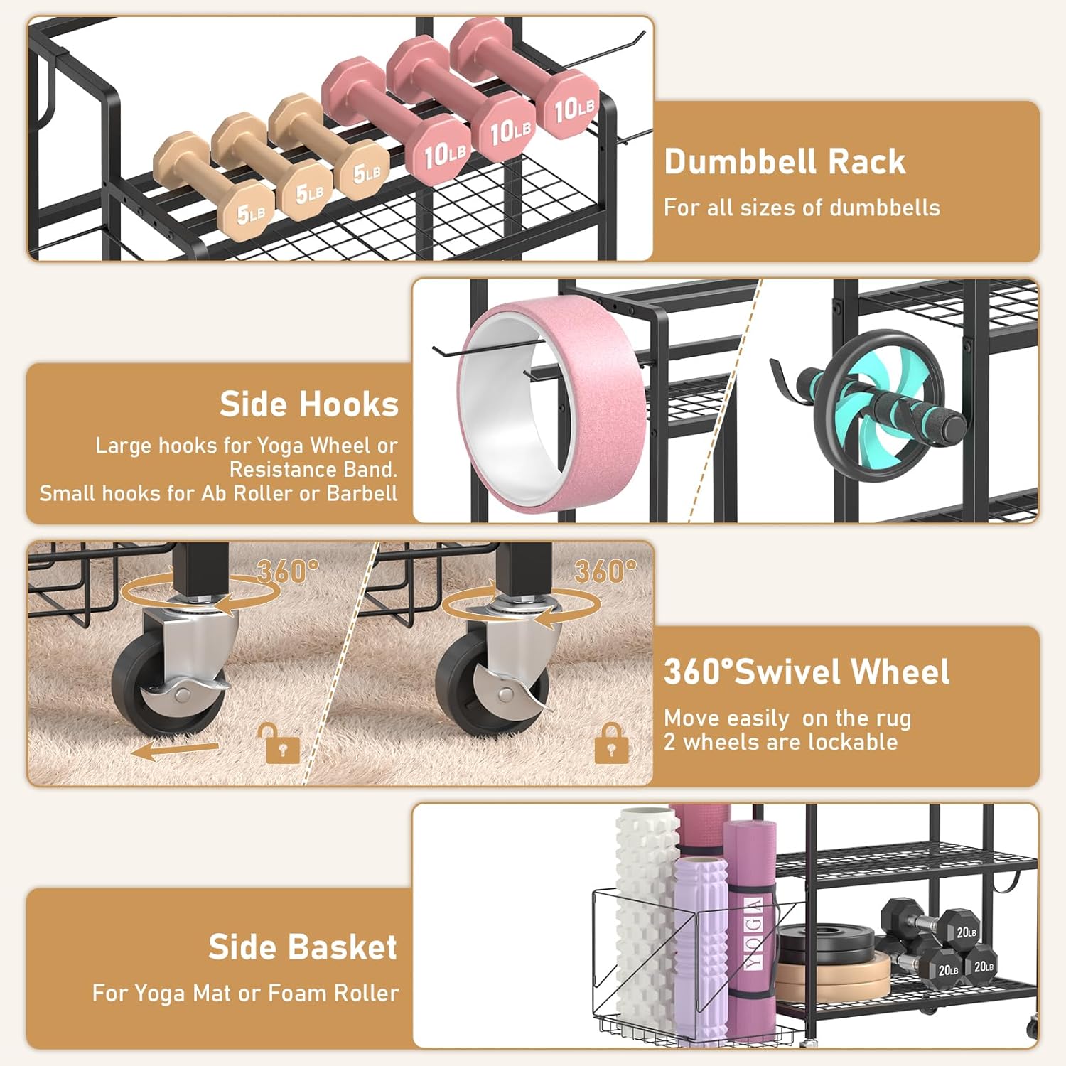 Home Gym Storage, No Material  - Home Gym Dumbbell Workout incelemesi ve fiyatı