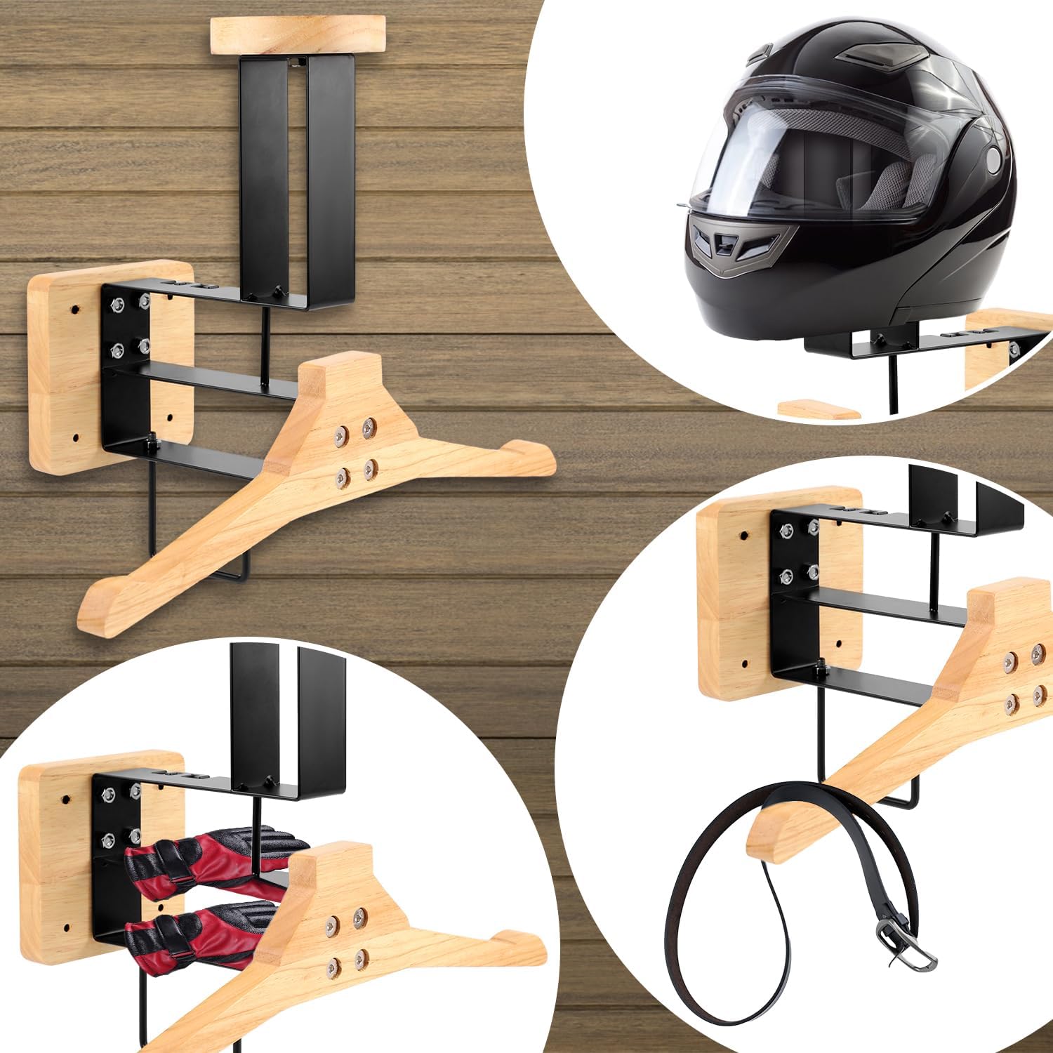 Wood Motorcycle Helmet Holder  - Home Gym Garden incelemesi ve fiyatı