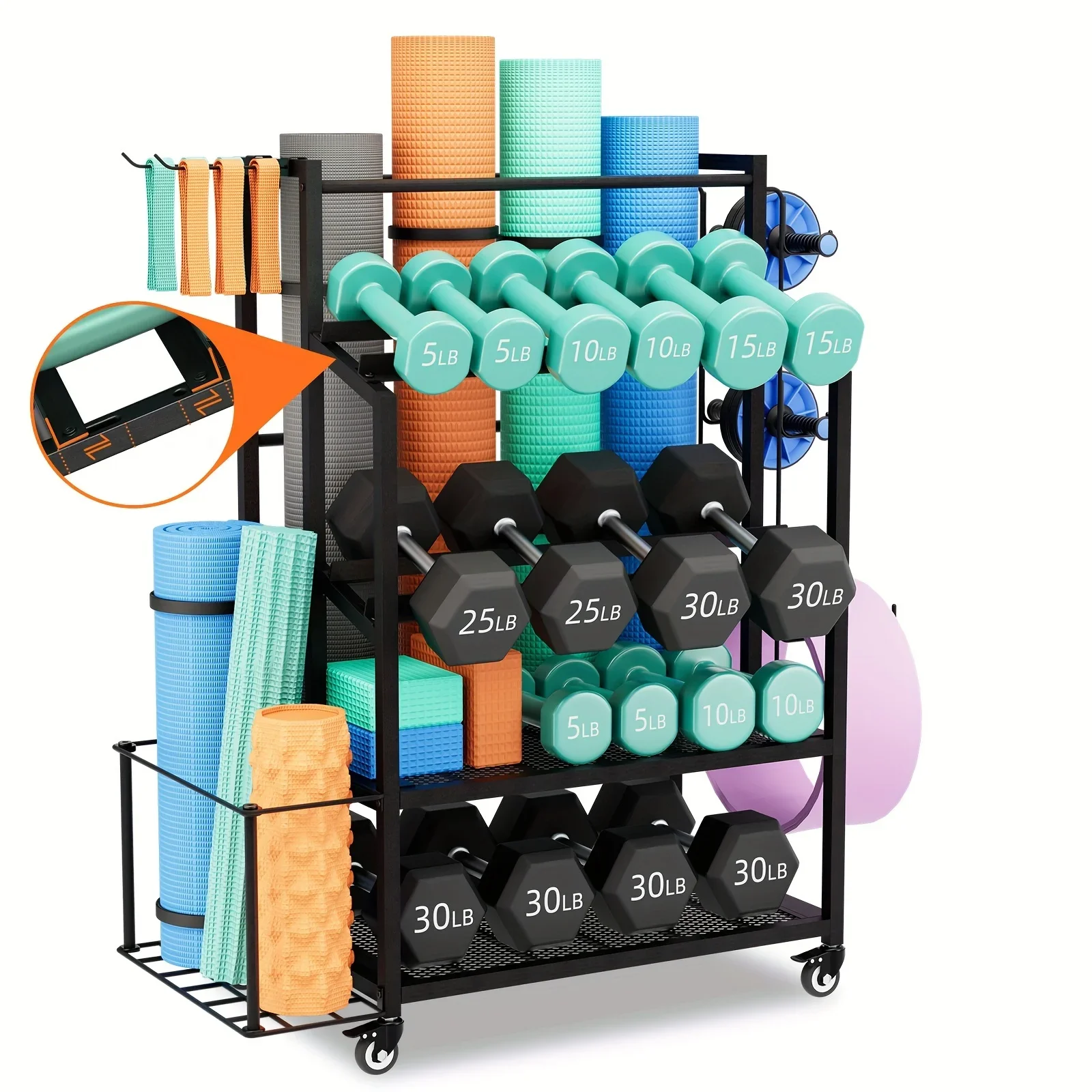 KEEHOME 600LBS Dumbbell Rack W - Home Gym Dumbbell Workout incelemesi ve fiyatı