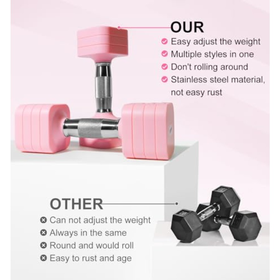 15LB 20LB 30LB 40LB 50LB Adjus - Home Gym Dumbbell Workout incelemesi ve fiyatı