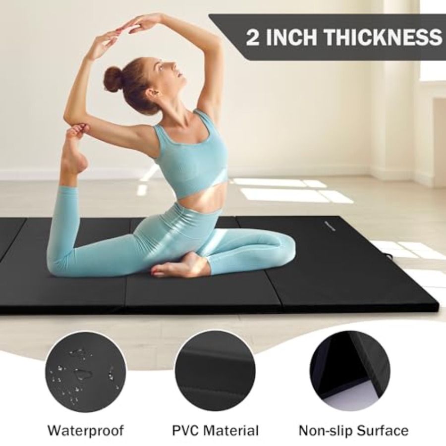Folding Exercise Gymnastics Ma - Home Gym Yoga Mat incelemesi ve fiyatı