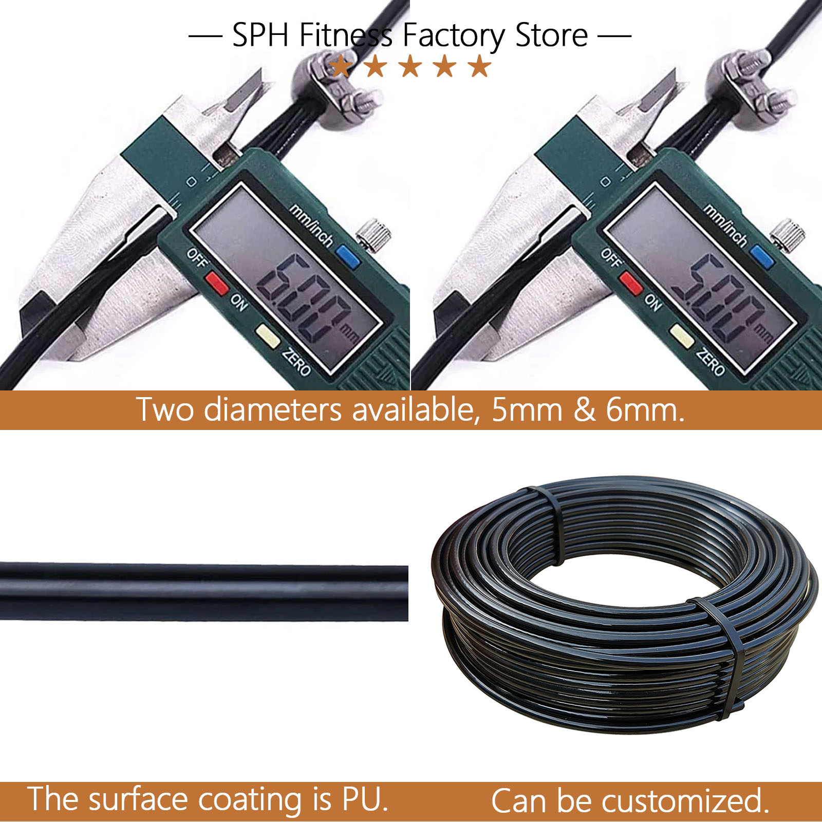 5/6mm Thick Steel Wire Rope Fi - Home Gym Nala incelemesi ve fiyatı