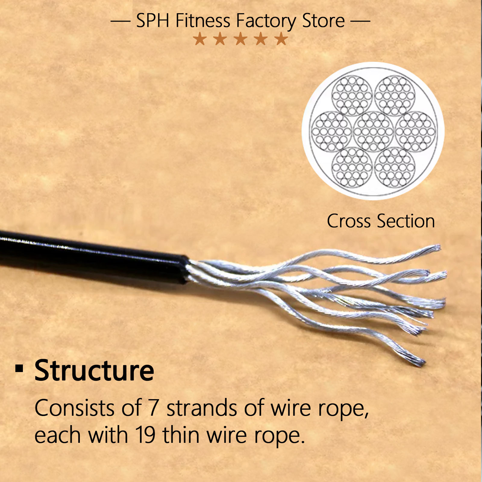 5/6mm Thick Steel Wire Rope Fi - Home Gym Nala incelemesi ve fiyatı