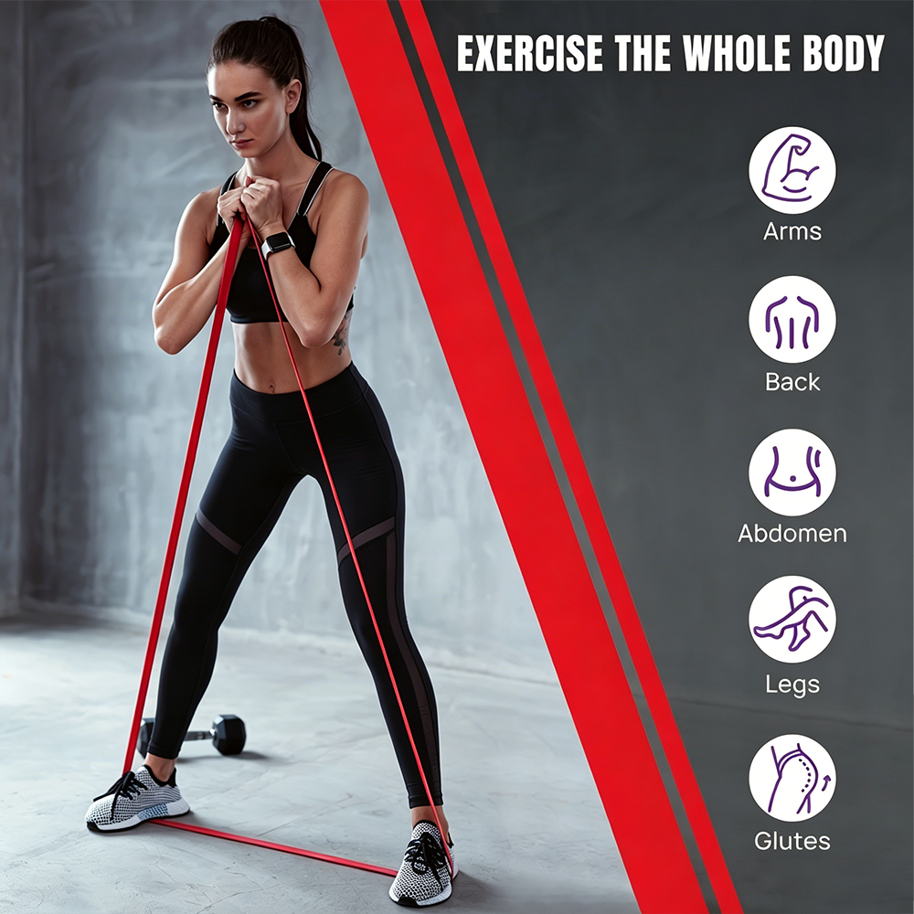 10Pcs 4-Level Resistance Bands - Home Gym Setup incelemesi ve fiyatı
