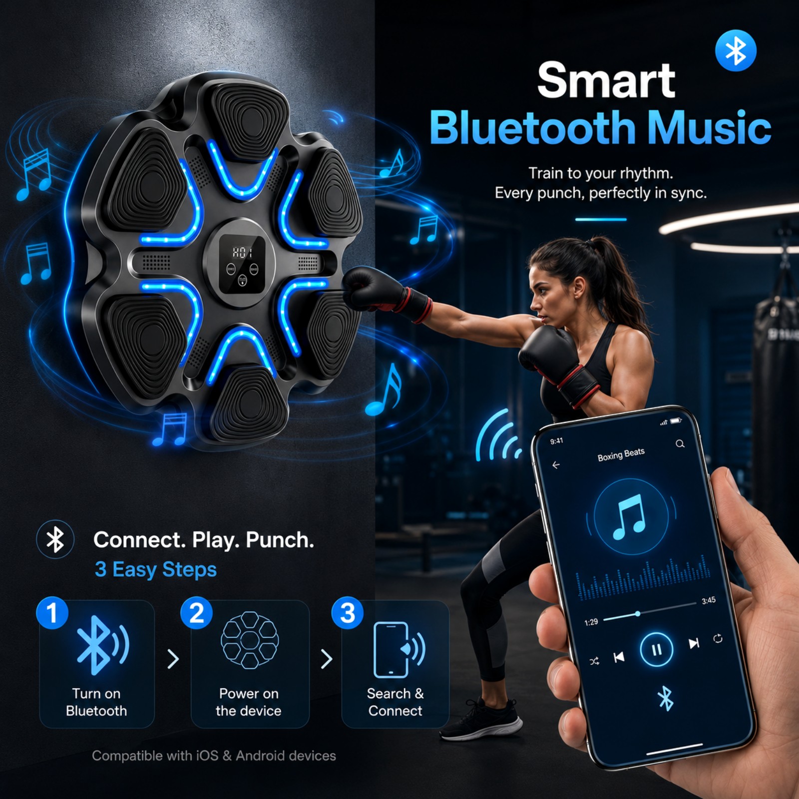 Music Boxing Machine Kids Adul - Home Gym Exercise incelemesi ve fiyatı