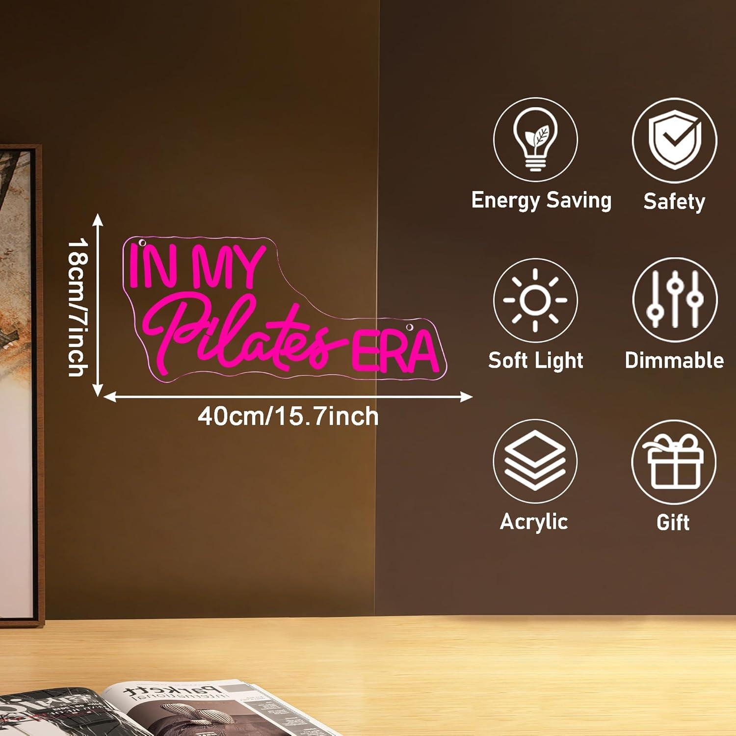 In My Pilates Era Neon Sign Di - Home Gym Yoga Room incelemesi ve fiyatı
