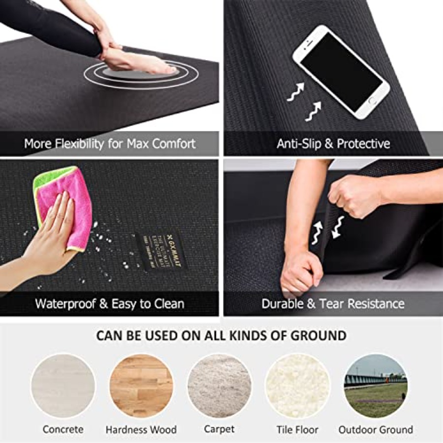 Large Yoga Mat 6'x4'/6'x6'/7'x - Home Gym Yoga Mat incelemesi ve fiyatı