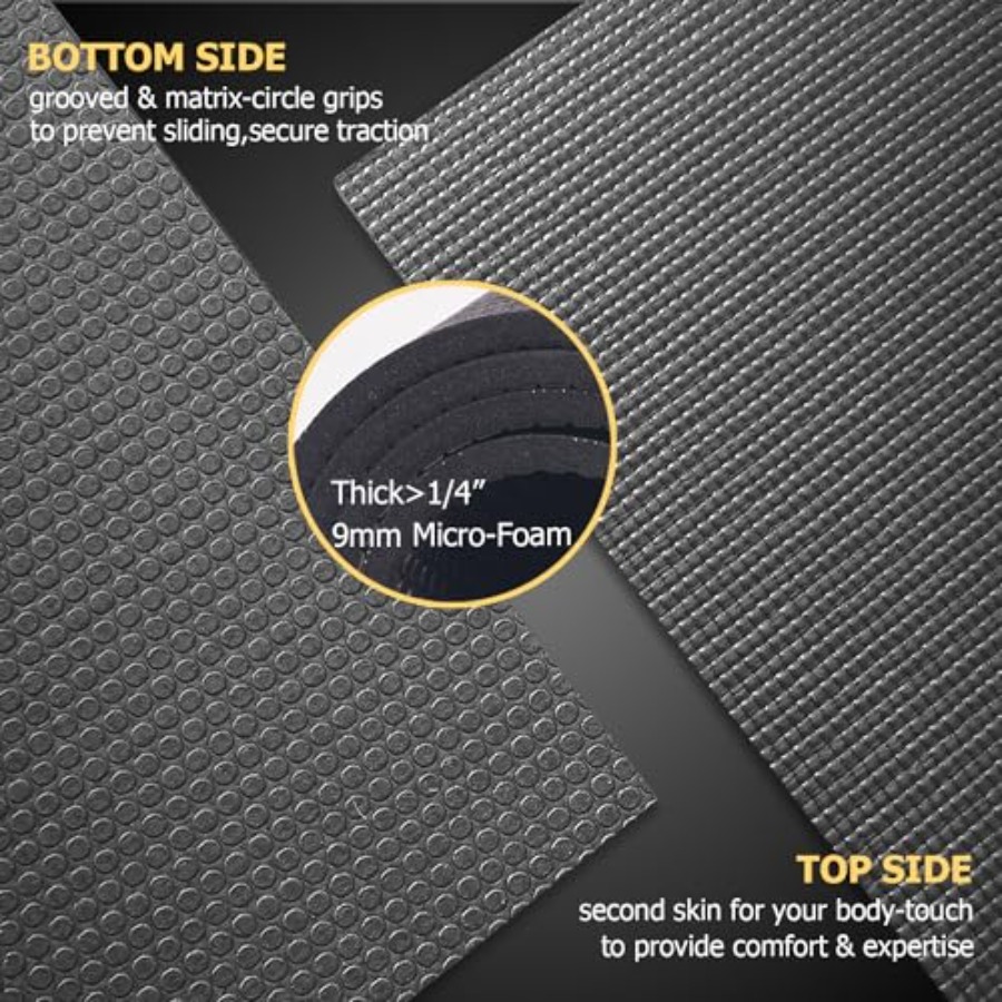 Large Yoga Mat 6'x4'/6'x6'/7'x - Home Gym Yoga Mat incelemesi ve fiyatı