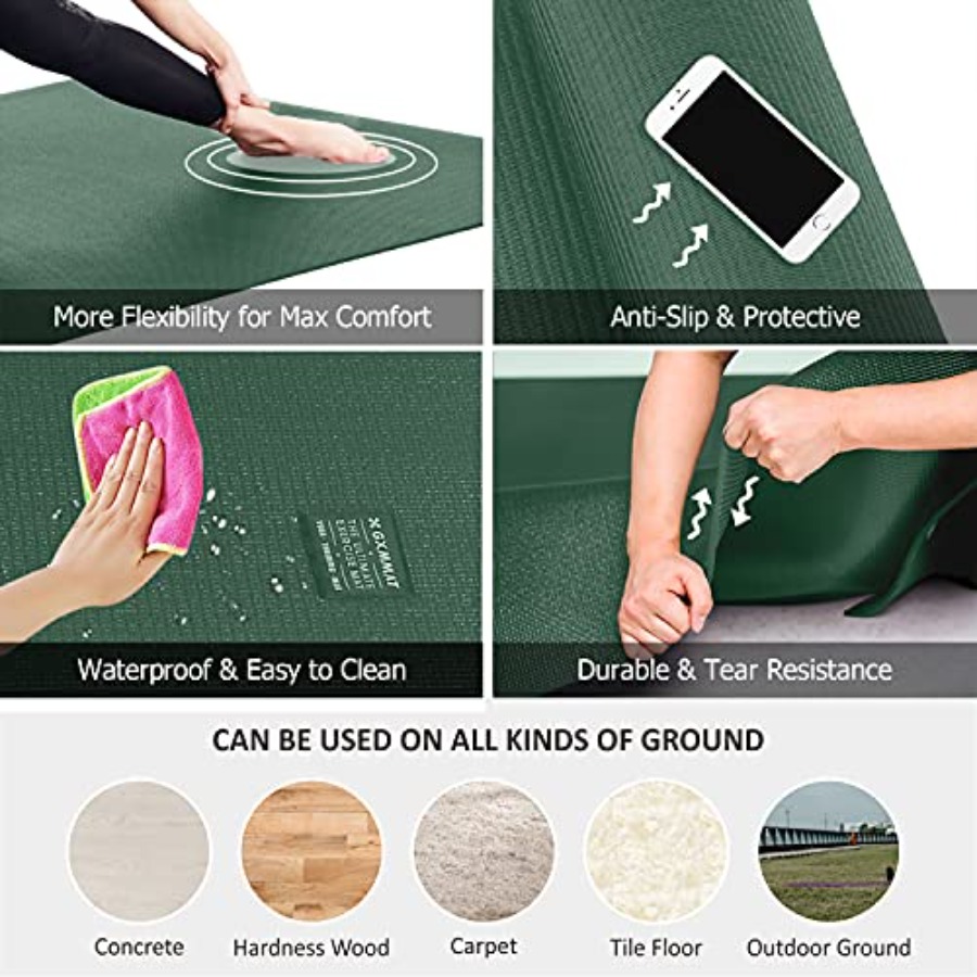 Large Yoga Mat 6'x4'/6'x6'/7'x - Home Gym Yoga Mat incelemesi ve fiyatı