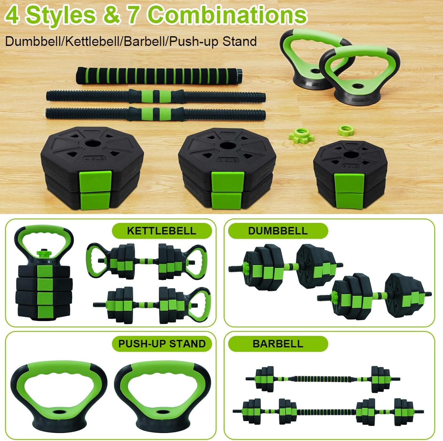 66lbs/88lbs Weight 4 in 1 Adju - Home Gym Setup incelemesi ve fiyatı
