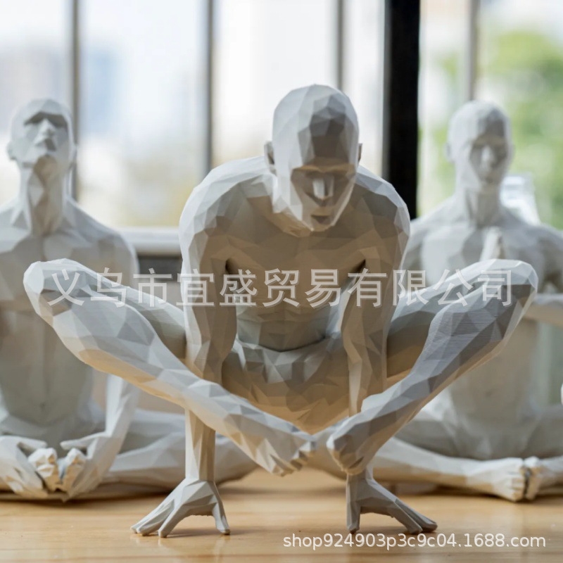 Yoga Man Figurine Minimalist H - Home Gym Yoga Room incelemesi ve fiyatı