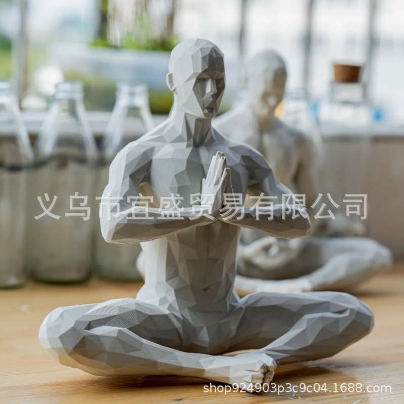 Yoga Man Figurine Minimalist H - Home Gym Yoga Room incelemesi ve fiyatı