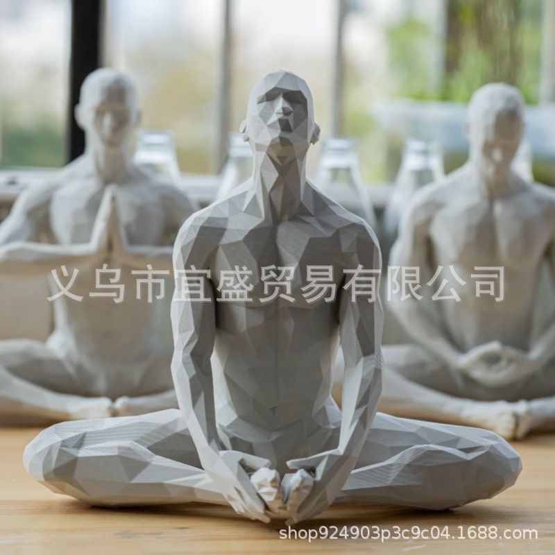Yoga Man Figurine Minimalist H - Home Gym Yoga Room incelemesi ve fiyatı