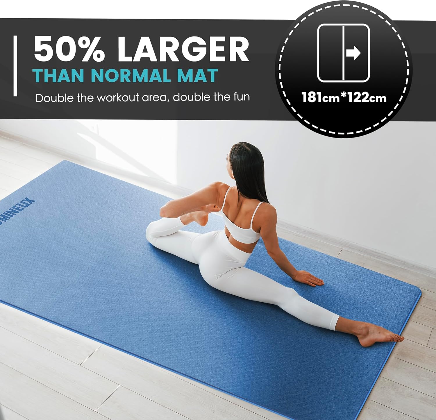Large Yoga Mat 1/4 & 2/5 Inch  - Home Gym Yoga Mat incelemesi ve fiyatı