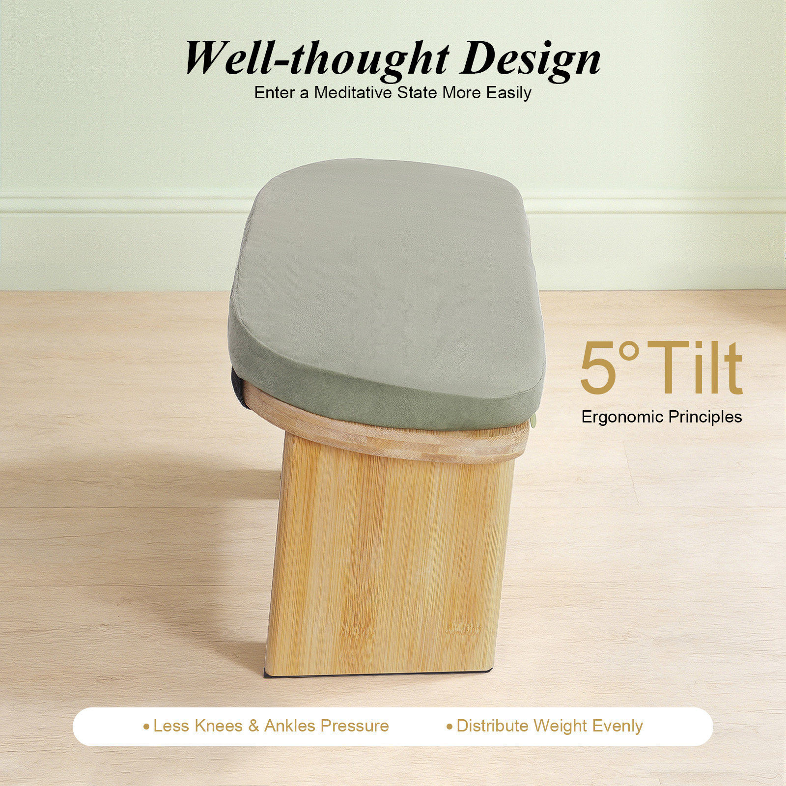 Foldable Meditation Bench, Por - Home Gym Yoga Room incelemesi ve fiyatı