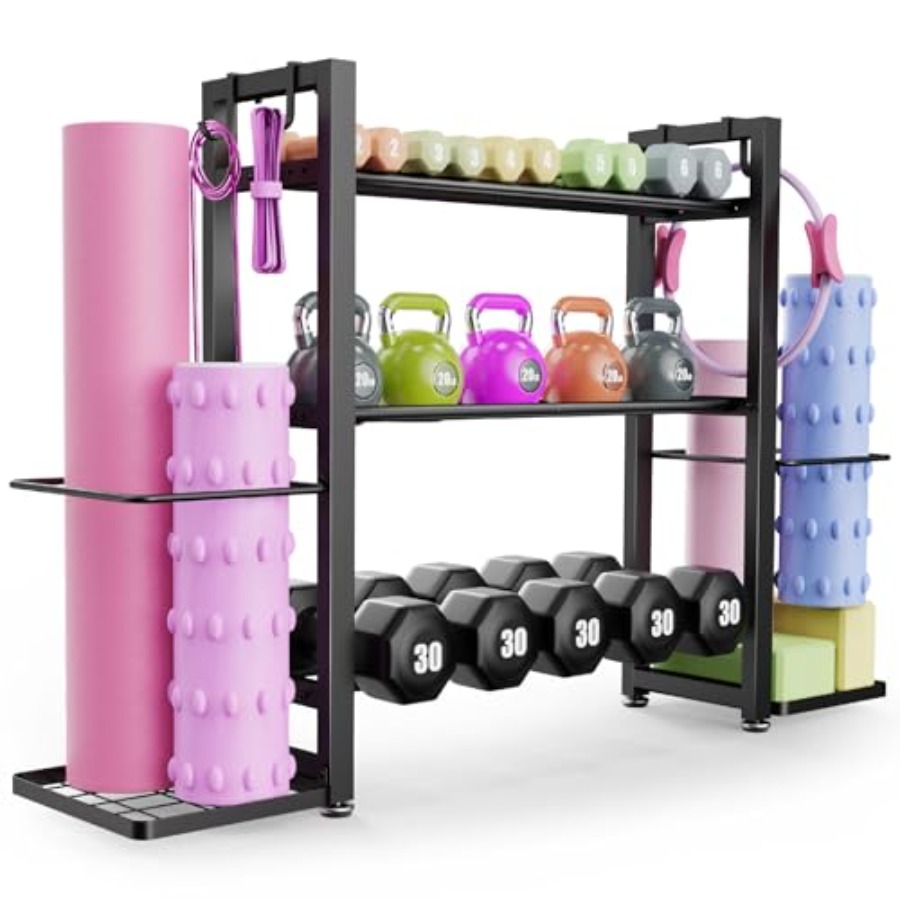3-Tier Adjustable Dumbbell Rac - Home Gym Dumbbell Workout incelemesi ve fiyatı