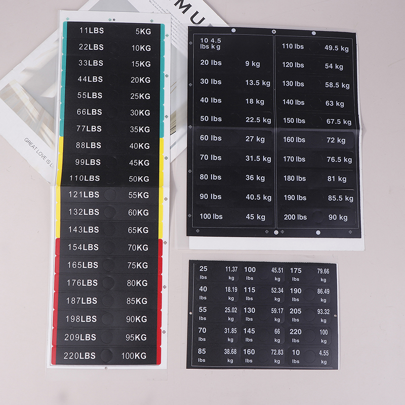 Weight Stack Labels 4.5kg To 1 - Home Gym Garden incelemesi ve fiyatı