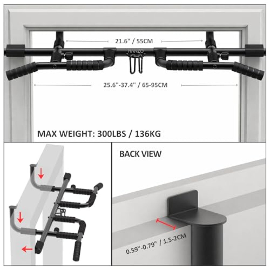 Doorway Pull Up Bar Set with S - Home Gym Setup incelemesi ve fiyatı