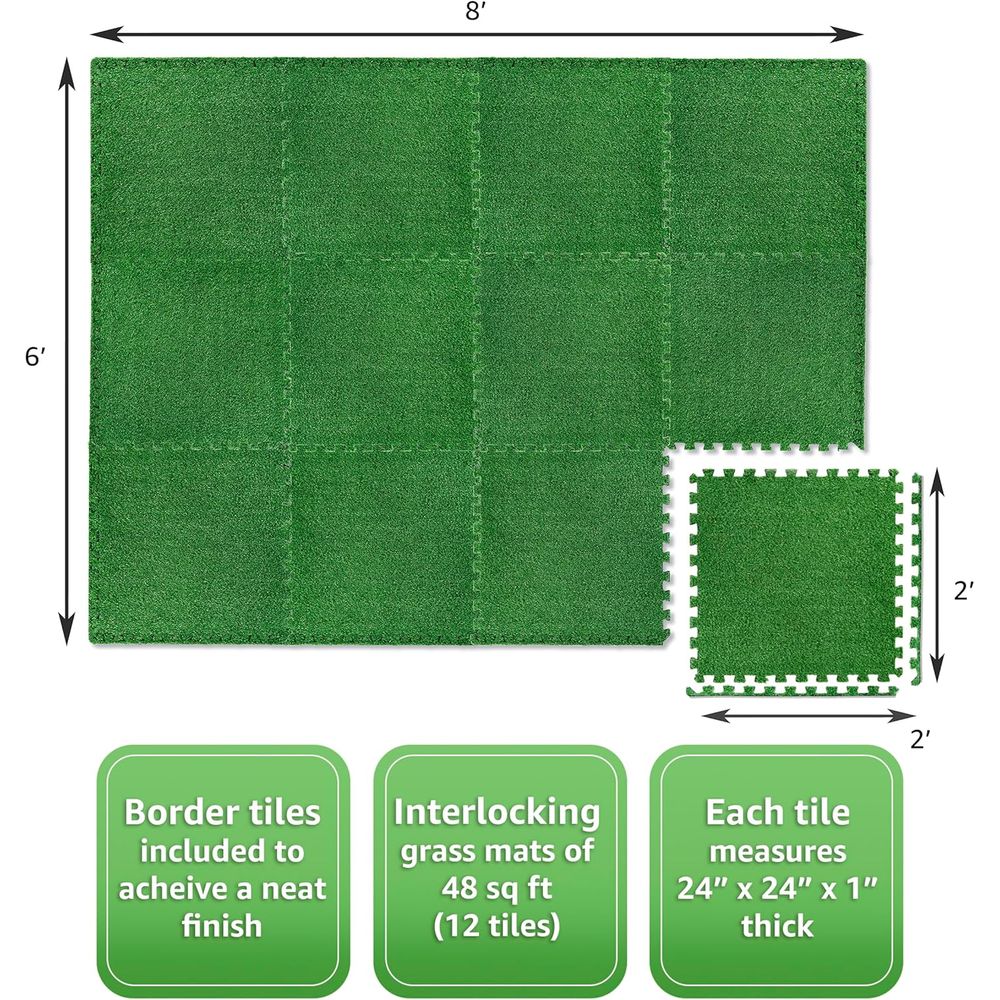 12-Piece Interlocking Artifici - Home Gym Outdoor incelemesi ve fiyatı