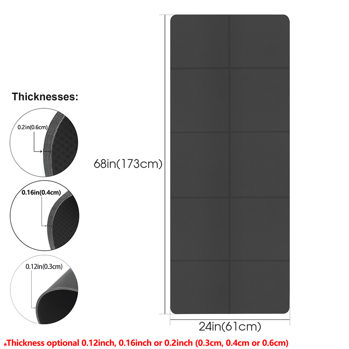 Foldable Yoga Mat Black Eco Fr - Home Gym Yoga Mat incelemesi ve fiyatı