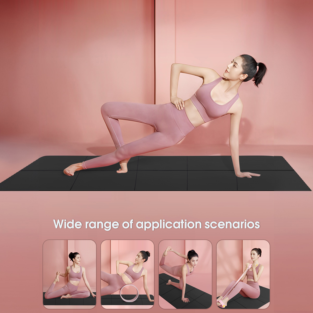 Foldable Yoga Mat Black Eco Fr - Home Gym Yoga Mat incelemesi ve fiyatı