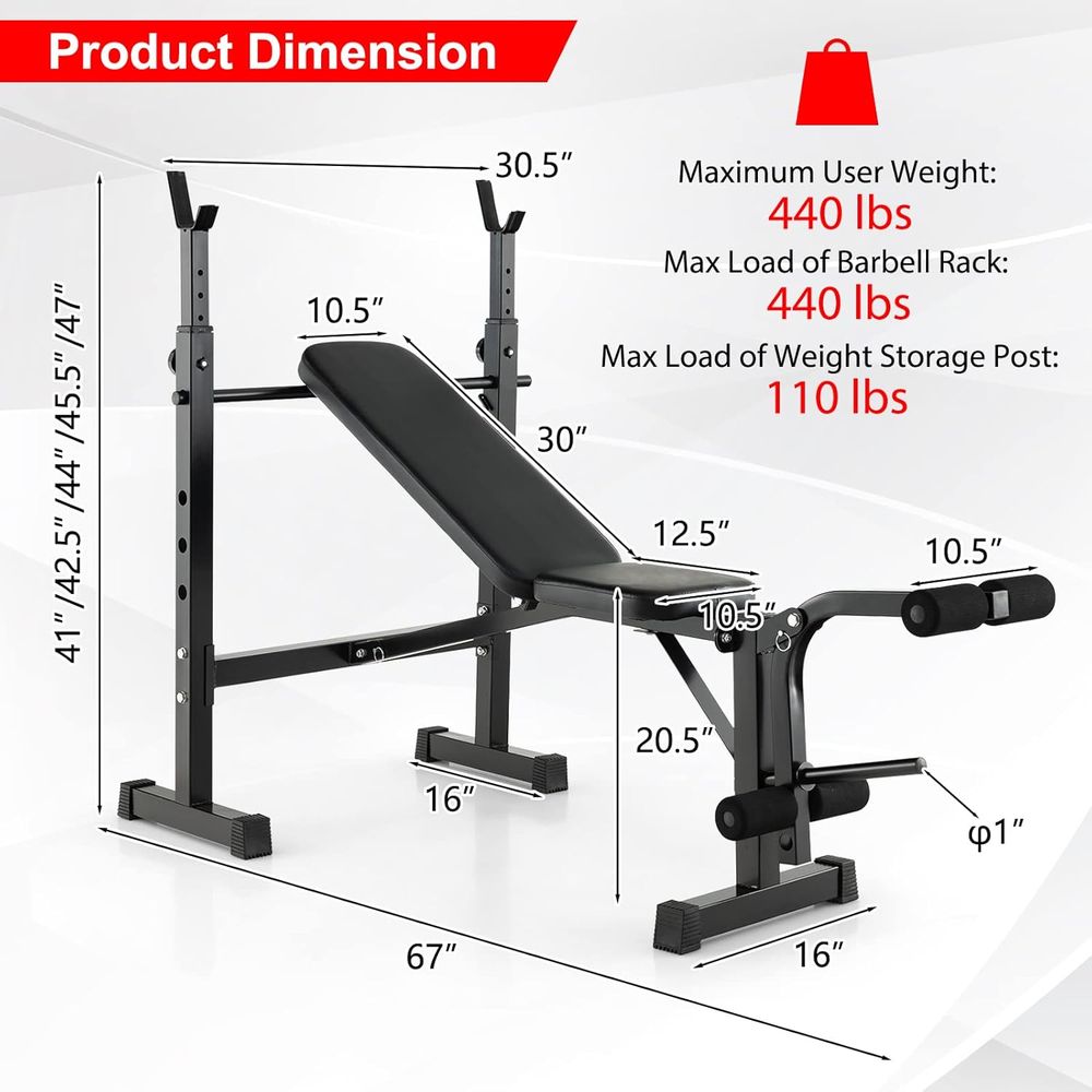 Versatile Home Gym Bench with  - Home Gym Exercise incelemesi ve fiyatı