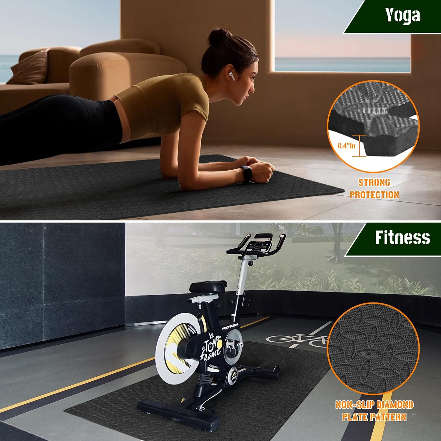 60cm EVA Foam Gym Floor Mats 8 - Home Gym Garden incelemesi ve fiyatı
