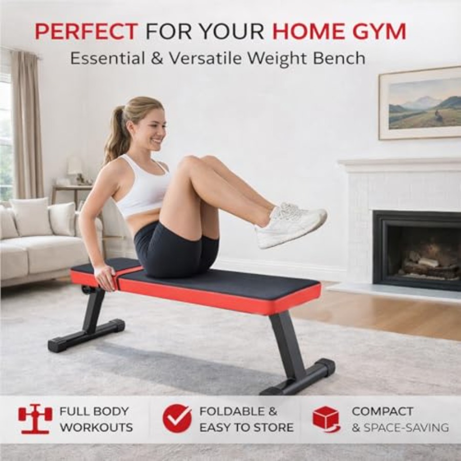 Flat Weight Bench for Home Gym - Home Gym Dumbbell Workout incelemesi ve fiyatı